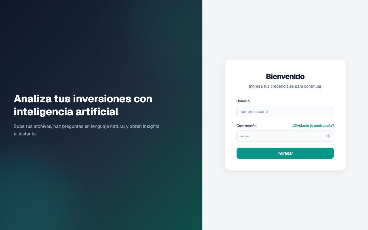 Invierte AI — vista