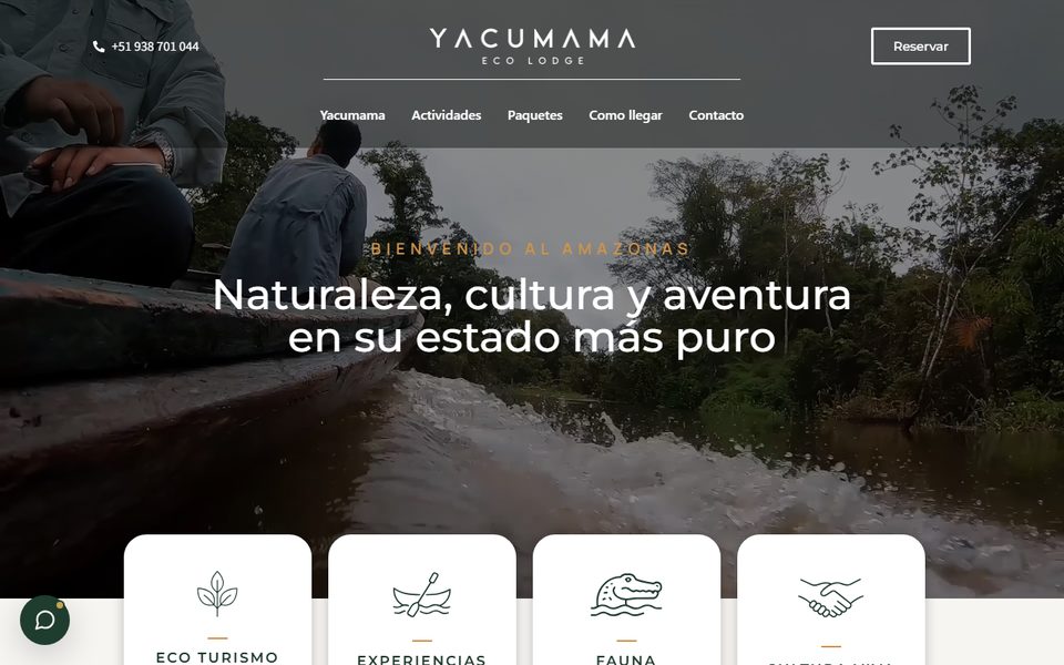 Yacumama Eco Lodge — vista